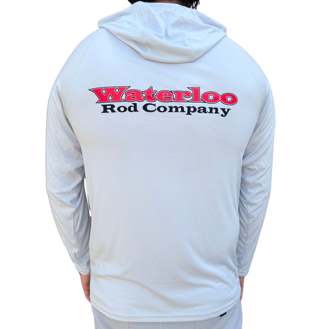 Waterloo Rods Storefront Waterloo Silver Performance Long Sleeve Hoodie - OG Logo – Waterloo Rods