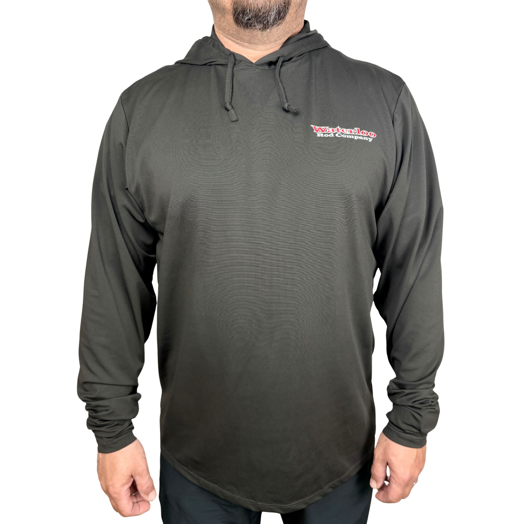 Waterloo Black Performance Hoodie - OG logo