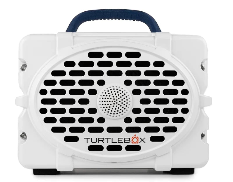 TurtleBox Gen 2 - White with Navy Handle