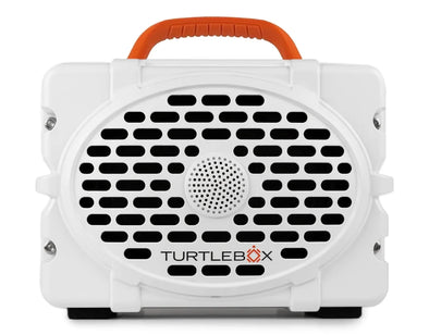 Turtlebox Gen 2 - White w/Blaze Orange Handle