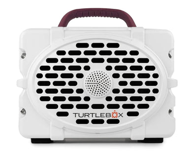 Turtlebox Gen 2 - White w/Maroon Handle