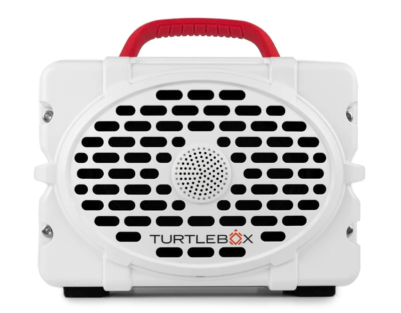 Turtlebox Gen 2 - White w/Red Handle