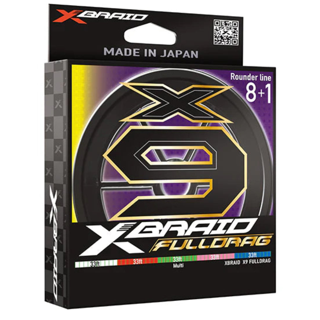 XBraid X9 Fulldrag Braid 30lb 165yds - Multi Colored
