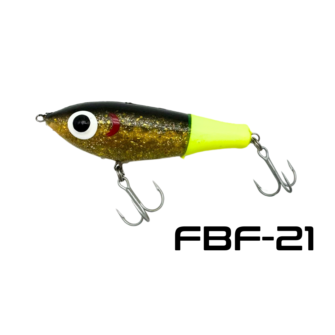 fatboy ice fishing lures Paul Brown's Original Series - (Multiple Colors) Fatboy This heavy weight bullet tips the scales at a solid pound Cable-rigged Fatboy Lead Medium 9"