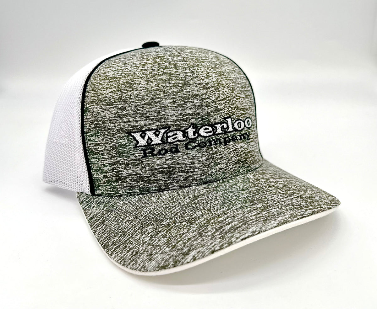 Heather Grey Waterloo Cap White Logo Waterloo Rods