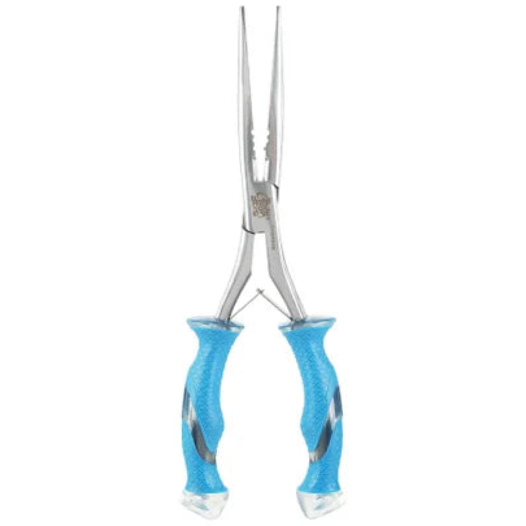 Camillus Cuda Fishing Pliers 18113 - Blue Titanium Bonded Stainless Steel Long Needlenose