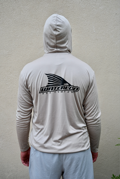 Waterloo Long Sleeve Hooded Performance Shirt - Sand