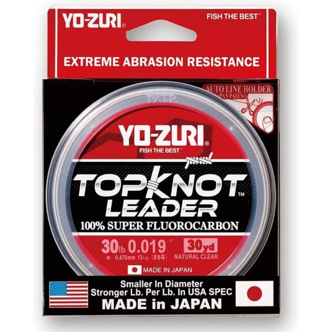 Yo-Zuri Topknot Fluorocarbon Leader 30yd 30lb