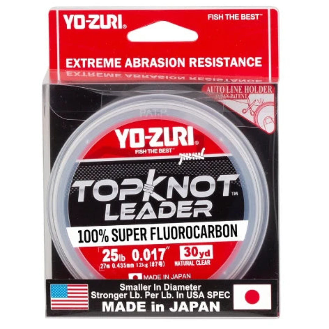 Yo-Zuri Topknot Fluorocarbon Leader 30yd 25lb