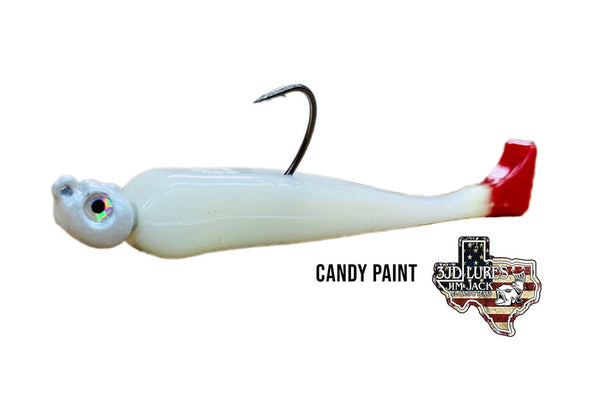 3JD Lures 4.50" Inverted Paddletail (6 Count)- Multiple Colors