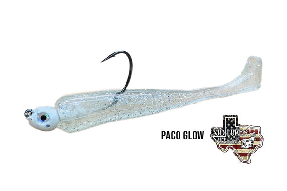 3JD Lures 4.50" Inverted Paddletail (6 Count)- Multiple Colors