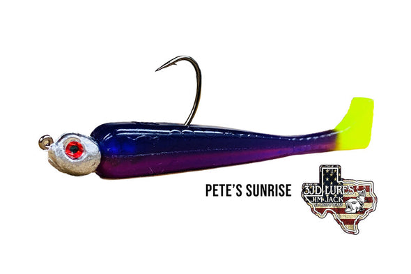 3JD Lures 4.50" Inverted Paddletail (6 Count)- Multiple Colors