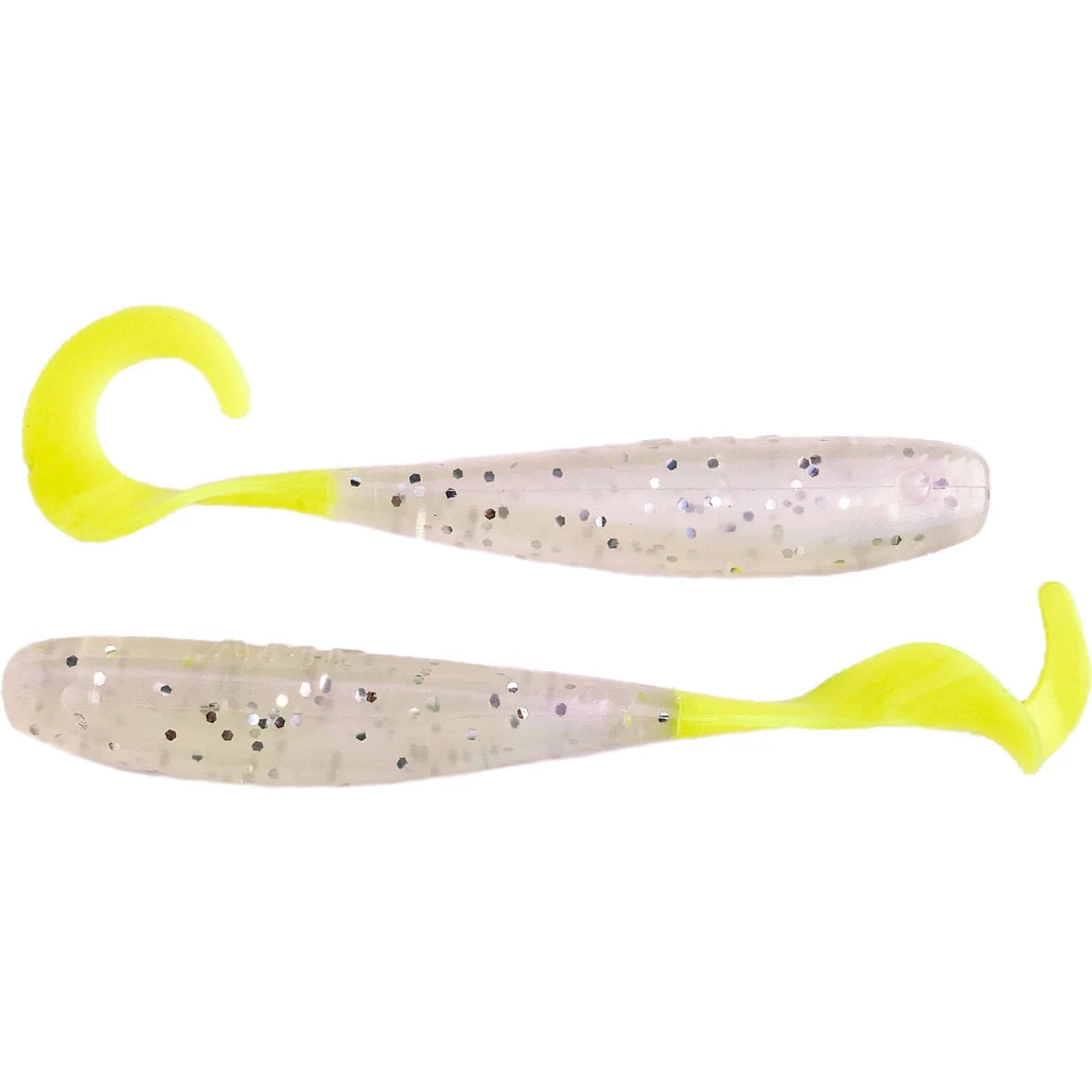 A.M. Fishing - Garlic Infused Soft Plastics, Size: 4in - 8pk, Beige