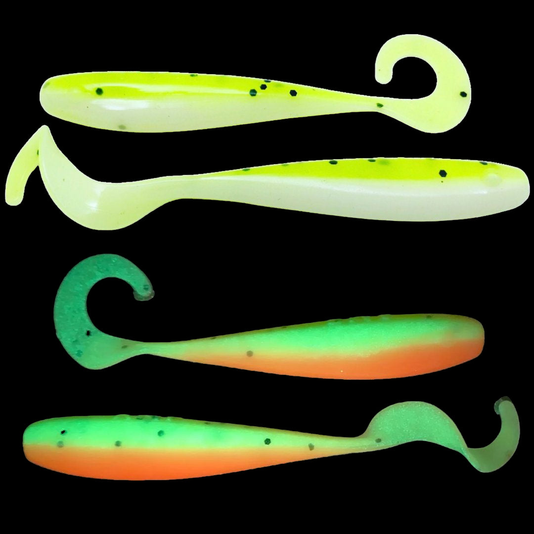 atomic fishing lures PowerBait Pre-Rigged Tubes the chartreuse and white is nice and bright Berkley PowerBait Pre-Rigged Atomic Teasers,