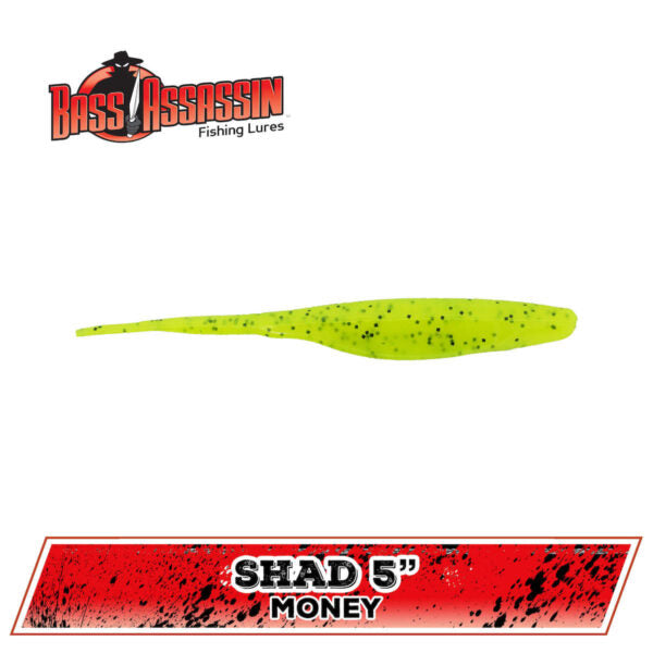 Bass Assassin Saltwater Shad- 5" 8 CT