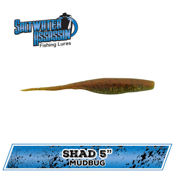 Bass Assassin Saltwater Shad- 5" 8 CT