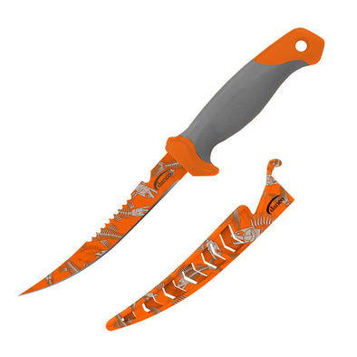 Danco Tournament 6" Flex Knife - Orange Fish Skeleton