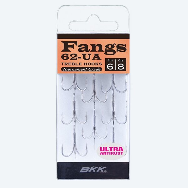 BKK Fangs 62 UA Treble Hook 2 - 7 Pack