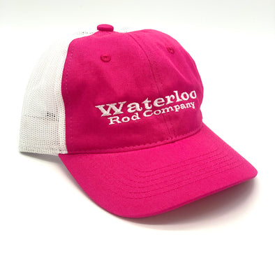 Waterloo Pink and White Unstructured Waterloo Cap