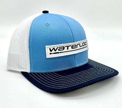 Waterloo Columbia Blue/White/Navy Cap - Performance Patch