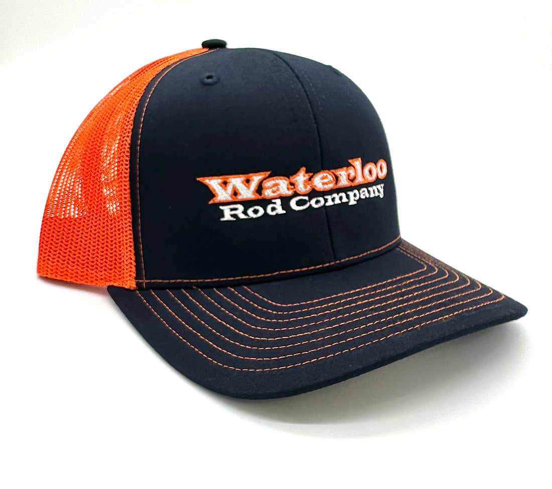 Waterloo Navy Blue and Orange Cap - Original Logo