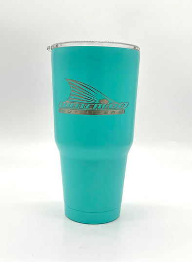 Waterloo 30oz. Tumbler - Etched Tails Up Logo