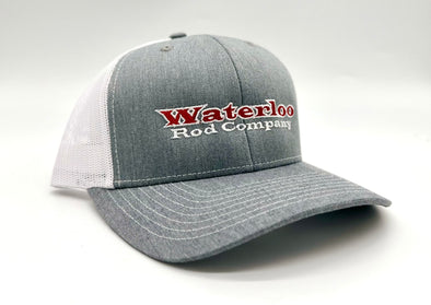 Waterloo Heather Grey and White Cap - Red and White OG Logo