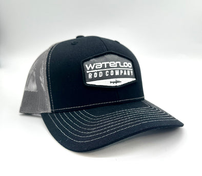 Waterloo Black and Charcoal Cap - Badge Patch - X-Large