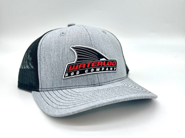 Waterloo Heather Grey and Black Youth Cap -Tails Up Patch