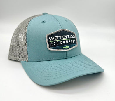 Waterloo Smoke Blue and Grey Cap - Colored Badge Logo