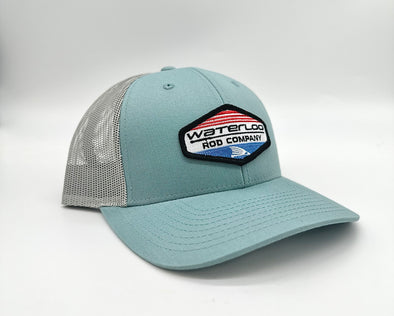 Waterloo Smoke Blue Cap and Light Grey -Red/White/Blue Patch