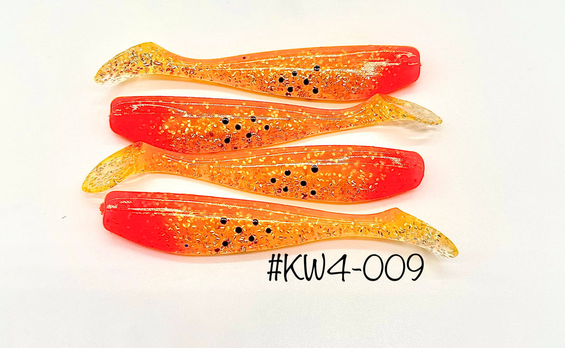 Custom KWigglers -4 Inch Paddle Tail