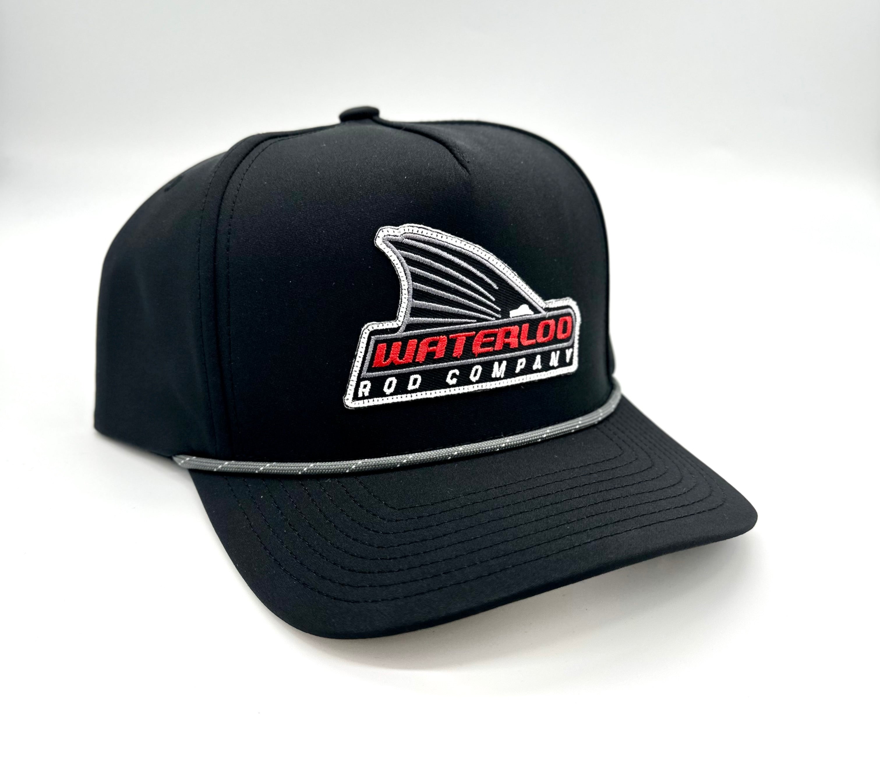 Waterloo Black and Graphite Rope Cap Tails Up Patch Waterloo Rods