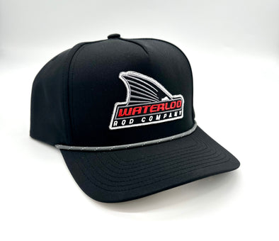 Waterloo Black and Graphite Rope Cap - Tails Up Patch