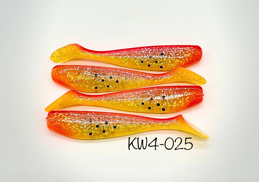 Custom KWigglers -4 Inch Paddle Tail