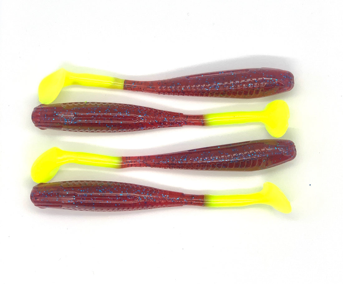 Knockin Tail Lures - Built-In Tail Rattle! - 6pk Mansfield Magic