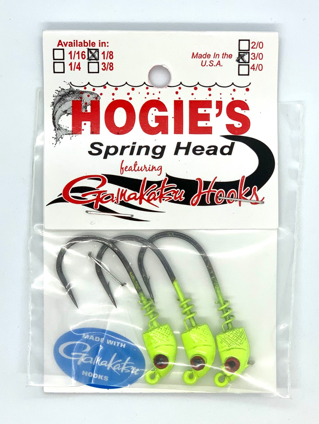 Hogie's Chartreuse Spring Head (Multiple Options)