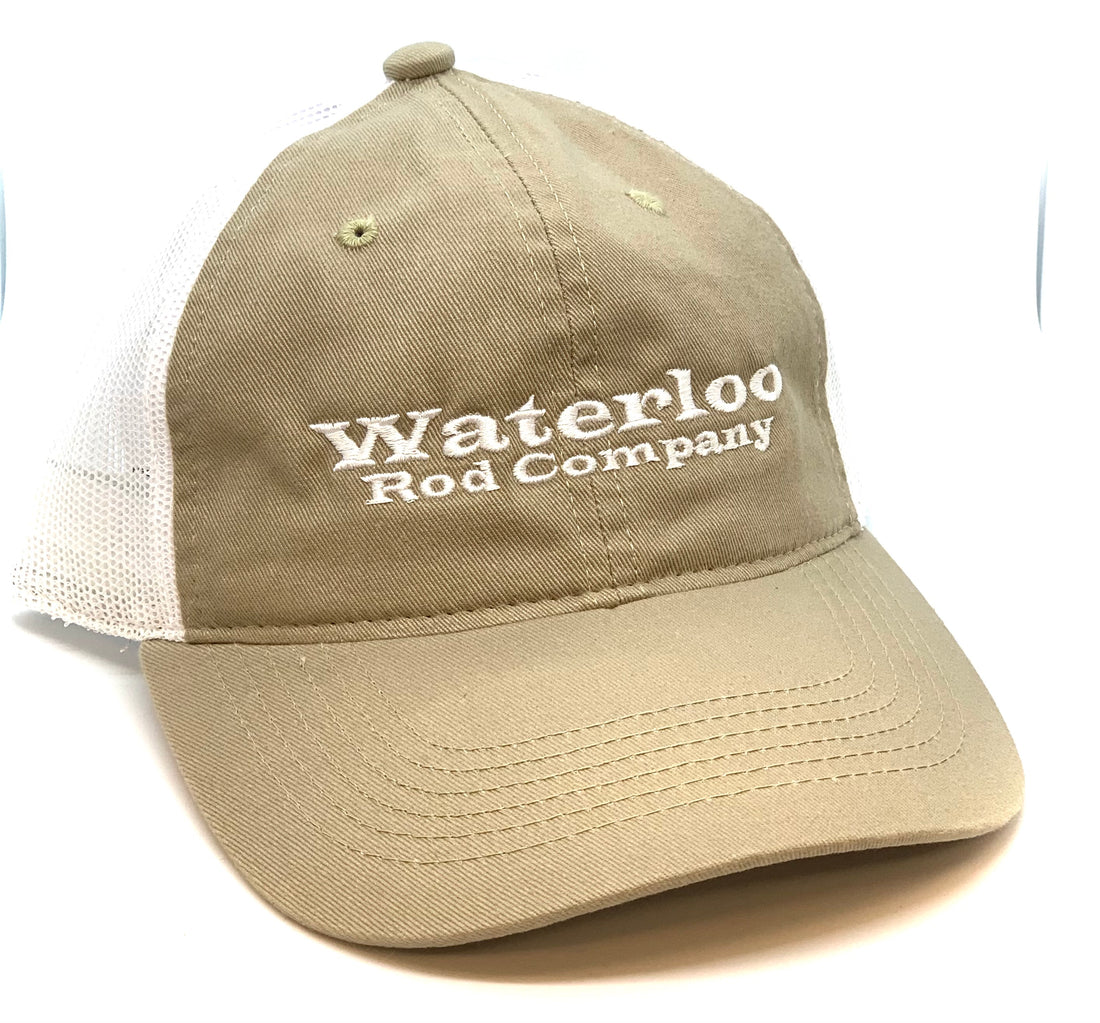 Waterloo Tan and White Unstructured Cap - White Original Logo