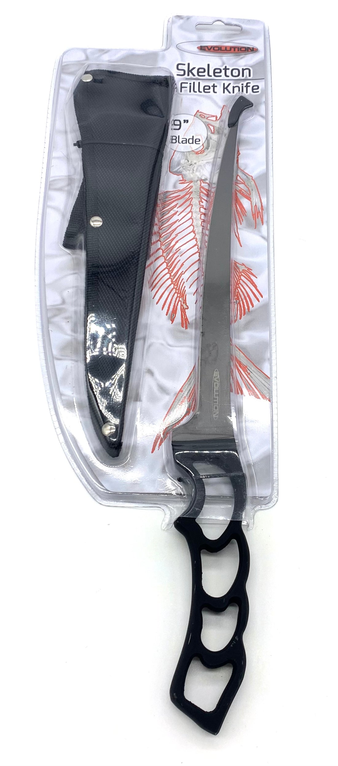 Evolution Skeleton Fillet 9" Fillet Knife W/Black Handle