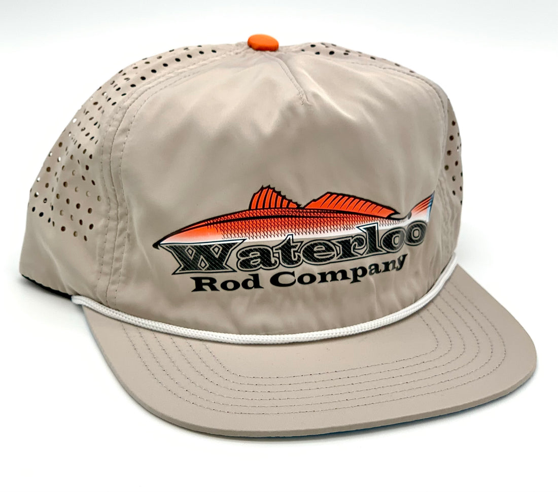 Waterloo Staunch Taupe with White Rope - Redfish Color Logo