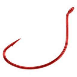 Mustad Wide Croaker Hook - Red 3/0