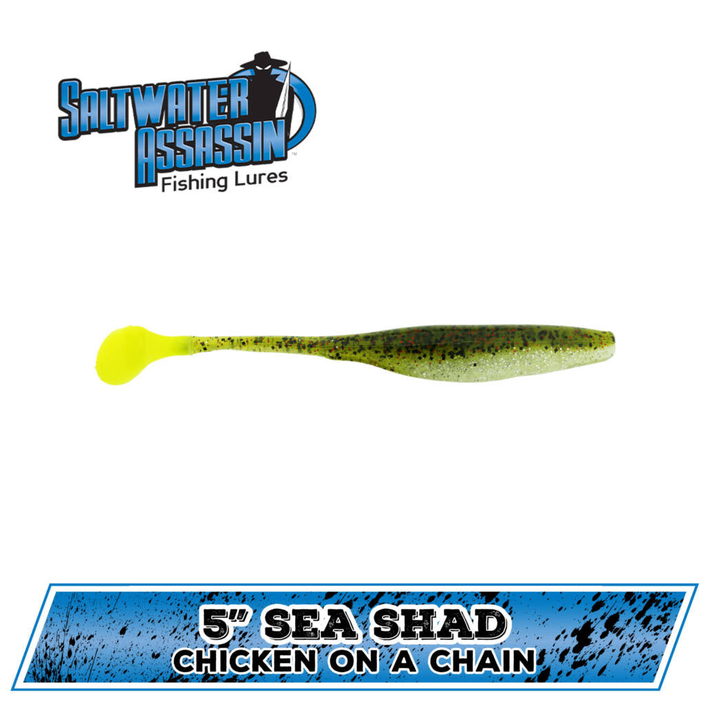 Bass Assassin Sea Shad - Multiple Colors and SIze