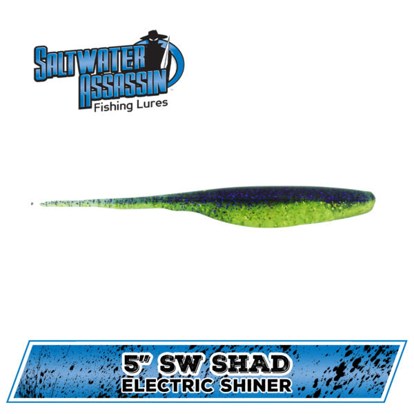 Bass Assassin Saltwater Shad- 5" 8 CT