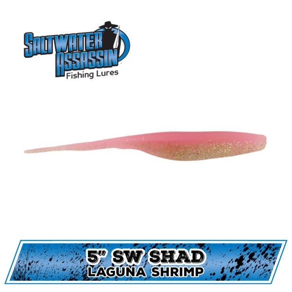 Bass Assassin Saltwater Shad- 5" 8 CT