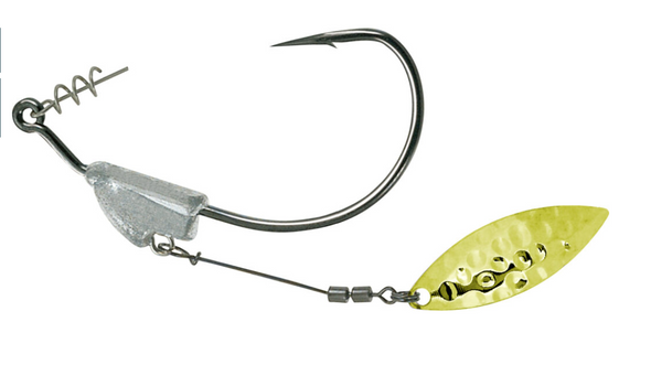 Owner Flashy Swimmer Gold WillowLeaf - 2 Pack