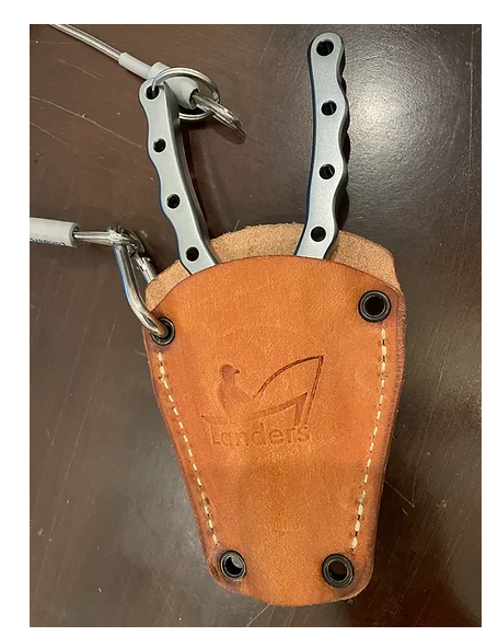 Landers Leather Holster + Lanyard Set