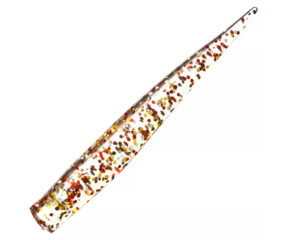 MirrOlure Lil John MRLJ-27 Gold/Red Glitter