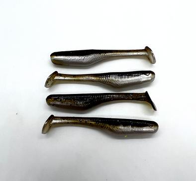 Down South Lures - Burner Shad Big Papa Pearl - Pure