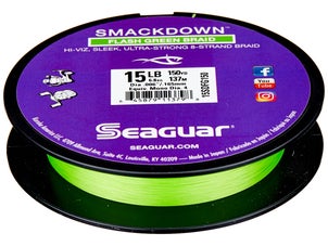 Seaguar Smackdown Hi-Vis Flash Green Braid 30lb 150yds