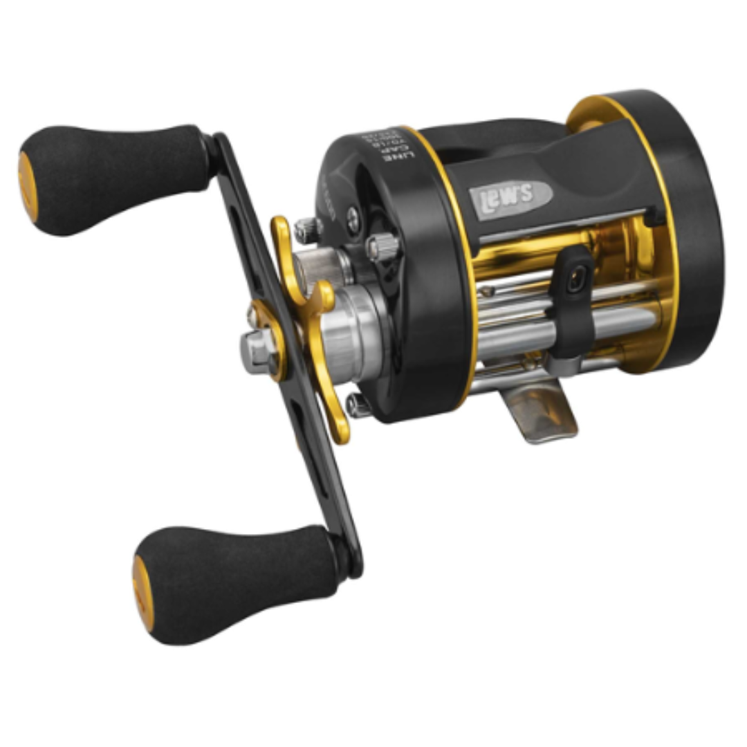 baitcasting reel for braided line Lew's Speed Cast Round Reel